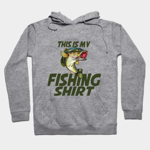 This is my fishing shirt with Bass fish Hoodie by MonarchGraphics